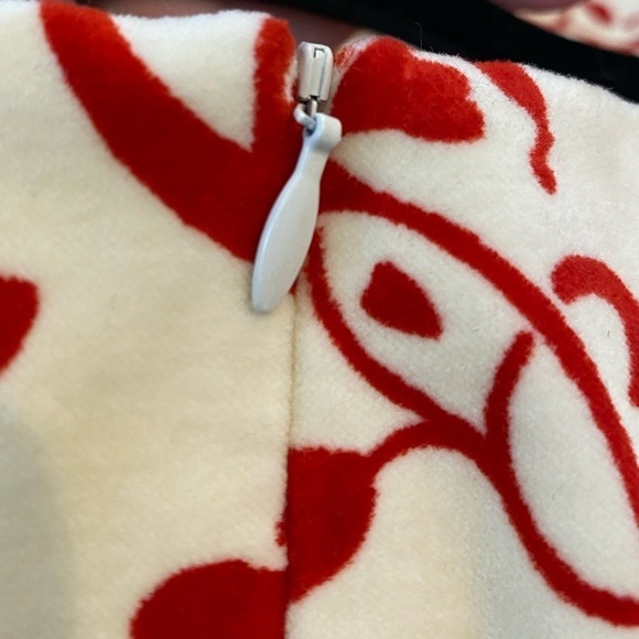 J. McLaughlin Kim Dress NWT Velvet Soft in Bavaria Print Size 0 Cream Red - Picture 7 of 9